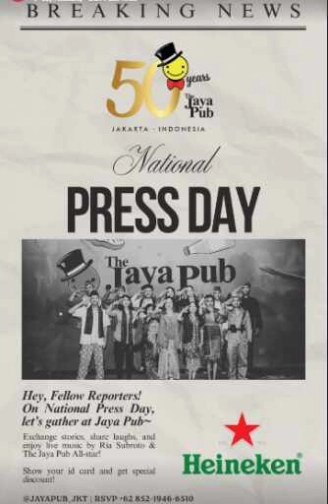 JAYA PUB MENTENG JAKARTA - NATIONAL PRESS DAY