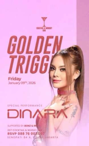 007 COCKTAIL & WHISKY BAR SENOPATI JAKARTA - GOLDEN TRIGGER