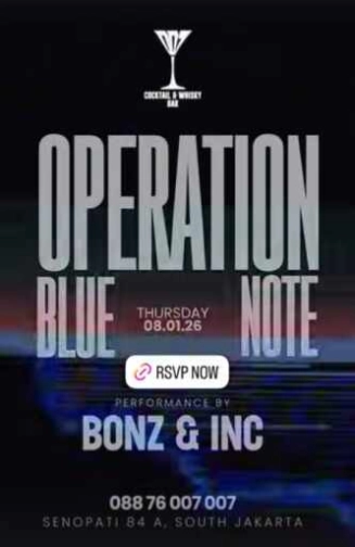 007 COCKTAIL & WHISKY BAR SENOPATI JAKARTA - OPERATION BLUE NOTE