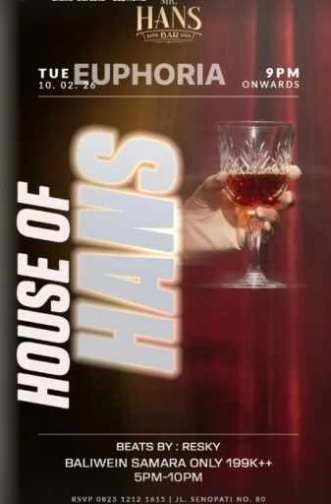 MR HANS BAR SENOPATI JAKARTA - HOUSE OF HANS