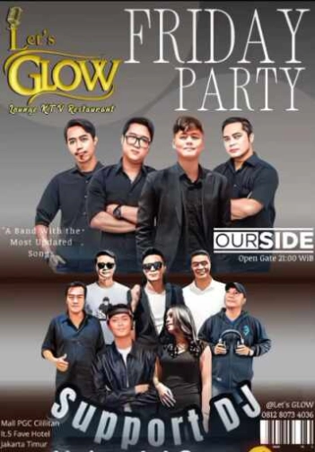 LETS GLOW (PGC) KTV LOUNGE BAR JAKARTA - FRIDAY PARTY