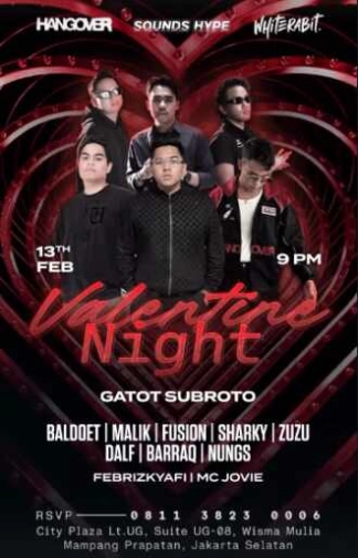 WHITE RABIT GATOT SUBROTO JAKARTA - VALENTINE NIGHT