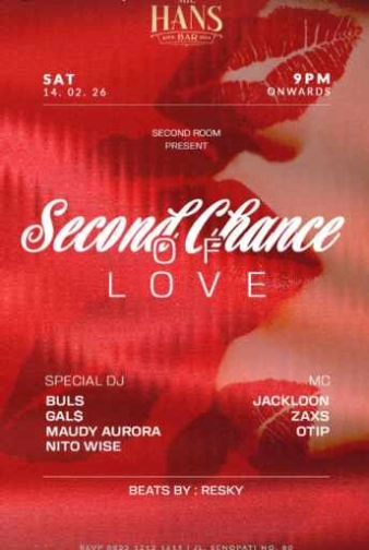 MR HANS BAR SENOPATI JAKARTA - SECOND CHANGE OF LOVE