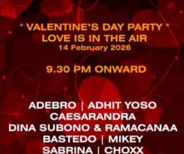 ROOSEVELT JAKARTA  VALENTINES DAY PARTY LOVE IS IN THE AIR