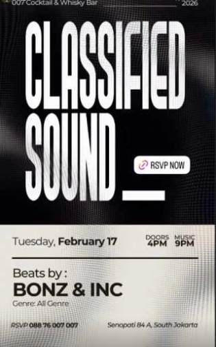 007 - COCKTAIL & WHISKY BAR SENOPATI JAKARTA - CLASSIFIED SOUND