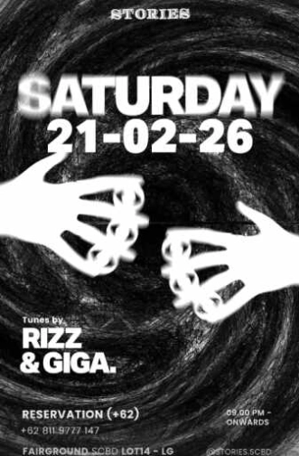 STORIES SCBD JAKARTA - SATURDAY