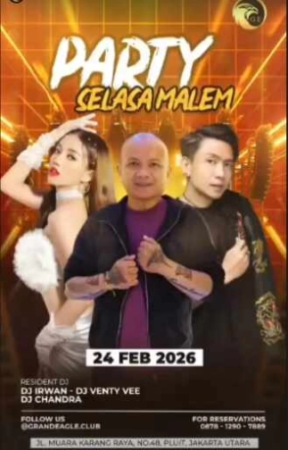 GRAND EAGLE CLUB PENJARINGAN JAKARTA - PARTY SELASA MALEM