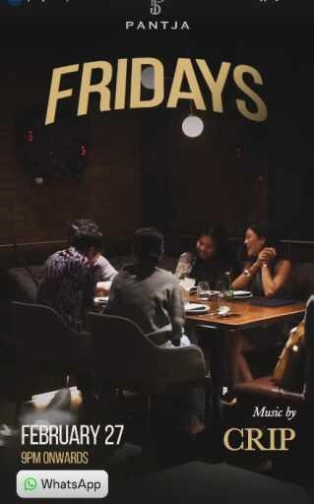 PANTJA SENOPATI JAKARTA - FRIDAYS