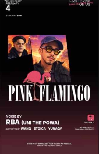 TWO FOLD GUNAWARMAN JAKARTA - PINK FLAMINGO