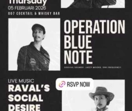 007 COCKTAIL  WHISKY BAR SENOPATI JAKARTA  OPERATION BLUE NOTE