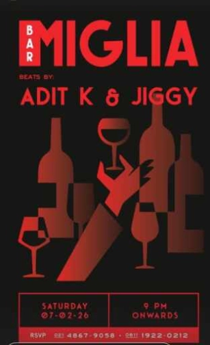 BAR MIGLIA SENOPATI JAKARTA - SATURDAY