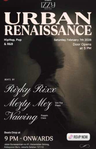 IZZY SOCIAL CLUB GUNAWARMAN JAKARTA - URBAN RENAISSANCE
