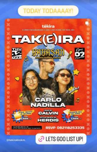 TEKIRA BLOK M JAKARTA - TAK(E)IRA