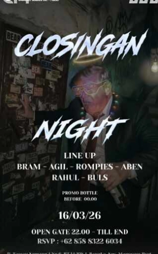 ANAK KEMANG CAFE JAKARTA - CLOSINGAN PARTY