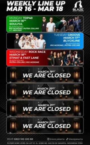 BLAZE SCBD JAKARTA - MONDAY