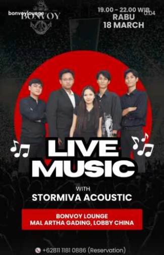 BONVOY LOUNGE KELAPA GADING JAKARTA - WEDNESDAY