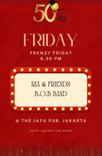 JAYA PUB MENTENG JAKARTA - FRENZY FRIDAY
