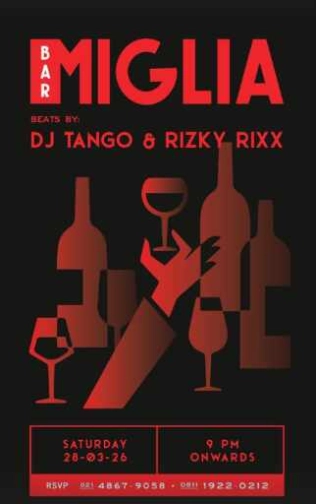 BAR MIGLIA SENOPATI JAKARTA - SATURDAY