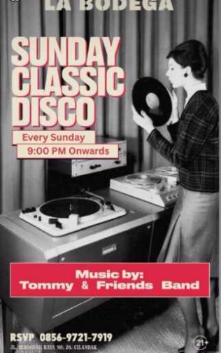 JAYA PUB MENTENG JAKARTA - SUNDAY CLASSIC DISCO