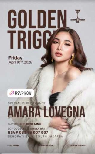 007 COCKTAIL & WHISKY BAR SENOPATI JAKARTA - GOLDEN TRIGGER