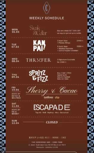 THE CONCIERGE BAR SCBD JAKARTA - FRIDAY