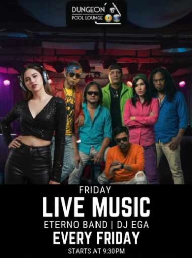 DUNGEON POOL LOUNGE KEMANG JAKARTA - FRIDAY LIVE MUSIC
