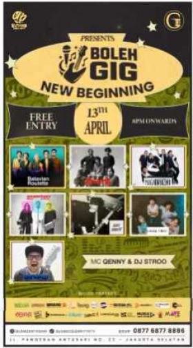 GLAMZ ANTASARI JAKARTA - BOLEH GIG NEW BEGINNING