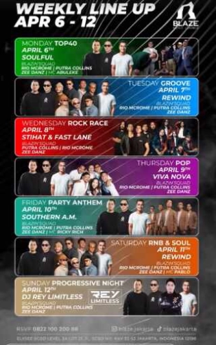 BLAZE SCBD JAKARTA - FRIDAY PARTY ANTHEM