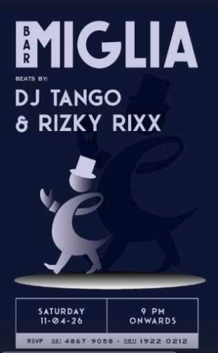 BAR MIGLIA JAKARTA - SATURDAY