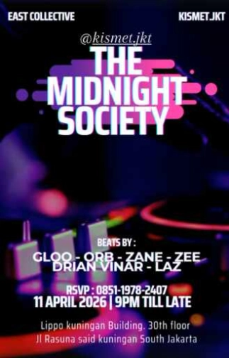 KISMET & COOPER30 KUNINGAN JAKARTA - THE MIDNIGHT SOCIETY
