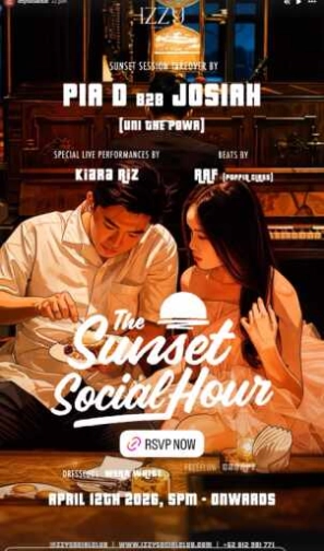 IZZY SOCIAL CLUB GUNAWARMAN JAKARTA - THE SUNSET SOCIAL HOUR
