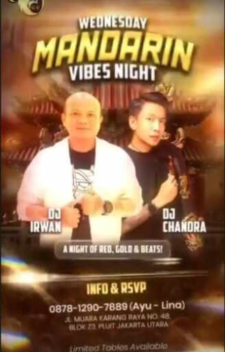GRAND EAGLE CLUB PENJARINGAN JAKARTA - MANDARIN VIBES NIGHT