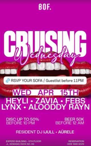 BOF KEMANG JAKARTA - CRUISING WEDNESDAY