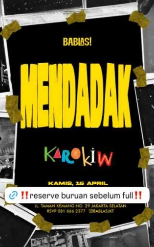 BABLAS KEMANG JAKARTA - THURSDAY