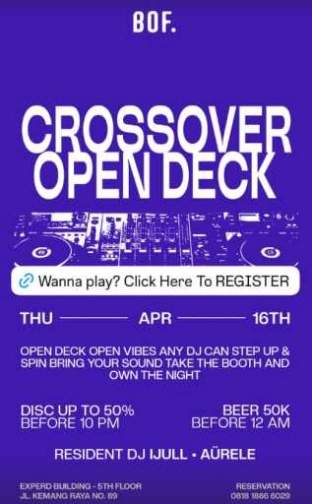 BOF KEMANG JAKARTA - CROSSOVER OPEN DECK