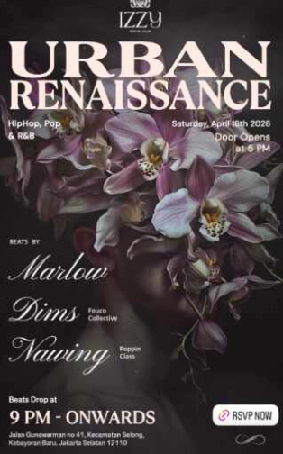 IZZY SOCIAL CLUB GUNAWARMAN JAKARTA - URBAN RENAISSANCE