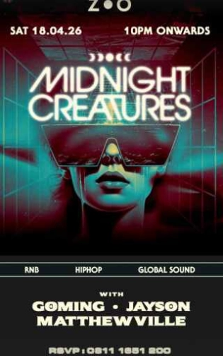 ZOO SCBD JAKARTA - MIDNIGHT CREATURES