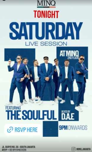 MINQ SENOPATI JAKARTA - SATURDAY LIVE SESSION