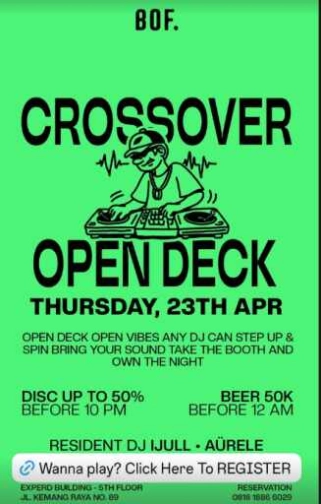 BOF KEMANG JAKARTA - CROSSOVER OPENDECK