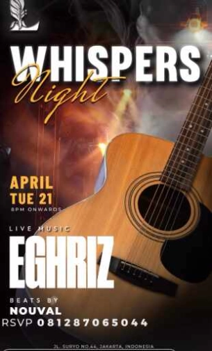 LUFRE BAR & LOUNGE SENOPATI JAKARTA - WHISPERS NIGHT