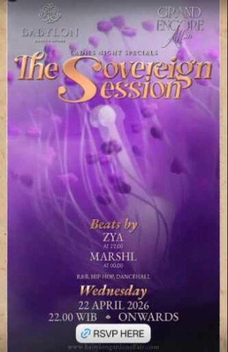 BABYLIN GARDEN AFFAIR SCBD JAKARTA - THE SOVEREIGN SESSION