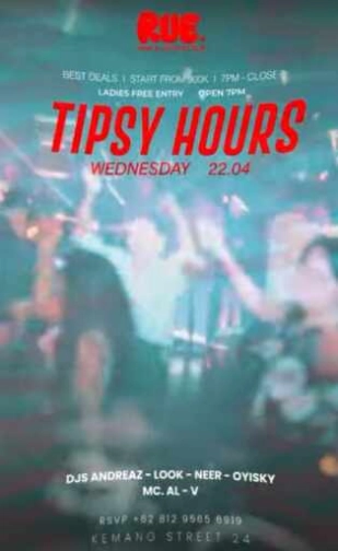 RUE WINE AND COCKTAIL BAR KEMANG JAKARTA - TIPSY HOURS