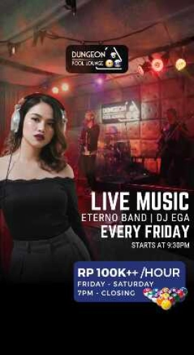 DUNGEON POOL LOUNGE KEMANG JAKARTA - LIVE MUSIC