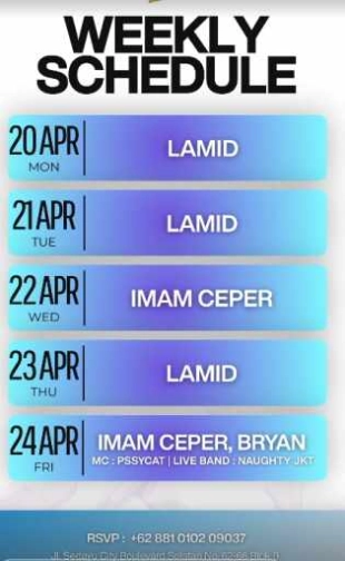 DRAGON CHAMBER JAKARTA - FRIDAY