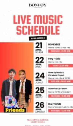 BONVOY LOUNGE KELAPA GADING JAKARTA - SUNDAY