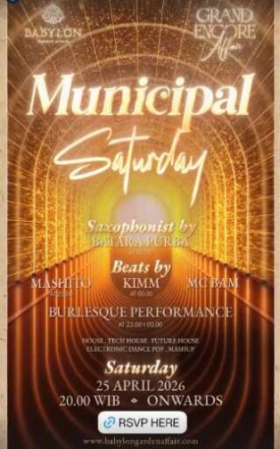 BABYLON GARDEN AFFAIR SCBD JAKARTA - MUNICIPAL SATURDAY