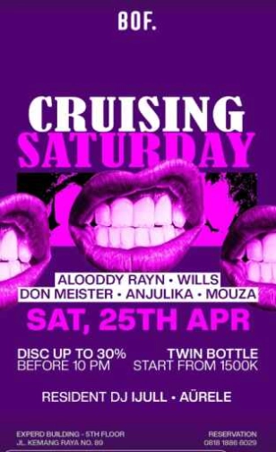 BOF KEMANG JAKARTA - CRUISING SATURDAY