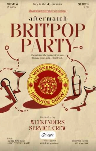 LUCY IN THE SKY SPARK JAKARTA - BRITPOP PARTY