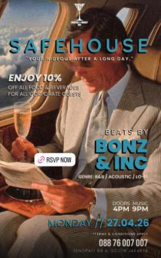 007 - COCKTAIL & WHISKY BAR SENOPATI JAKARTA - SAFEHOUSE