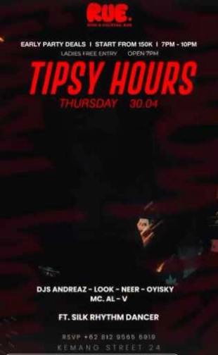 RUE WINE AND COCKTAIL BAR KEMANG JAKARTA - TIPSY HOURS